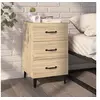 Image de Table de Chevet Armoire de Lit Table de Nuit Armoire de Chevet Meuble de Chambre à Coucher Maison Bois d'Ingénierie 40x40x66 cm Chêne Sonoma