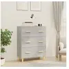 Image de Buffet Gris béton 70x34x90 cm Bois d ingénierie