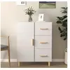 Image de Dressoir 69,5x34x90 cm bewerkt hout wit812168