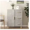 Image de Buffet gris béton 69,5x34x90 cm bois d'ingénierie812172