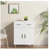 Image de Buffet blanc 69,5x34x89 cm bois d'ingénierie812186