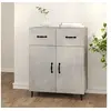 Image de Buffet gris béton 69,5x34x90 cm bois d'ingénierie812199