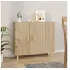 Image de Buffet chêne sonoma 90x34x80 cm bois d ingénierie