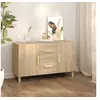 Image de Buffet chêne sonoma 100x36x60 cm bois d ingénierie