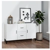 Image de Buffet blanc 100x36x60 cm bois d ingénierie