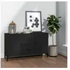 Image de Buffet noir 100x36x60 cm bois d ingénierie
