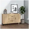 Image de Buffet chêne sonoma 100x36x60 cm bois d ingénierie