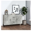 Image de Buffet gris béton 100x36x60 cm bois d ingénierie