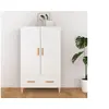 Image de Buffet Blanc 70x31x115 cm Bois d ingénierie