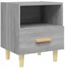 Image de Table de chevet Sonoma gris 40x35x47 cm
