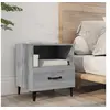 Image de Table de chevet Sonoma gris Bois d'ingénierie817305