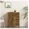 Image de Buffet chêne fumé 69,5x34x90 cm bois d'ingénierie817354