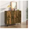 Image de Buffet chêne fumé 90x34x80 cm bois d ingénierie