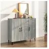 Image de Dressoir 90x34x80 cm bewerkt hout grijs sonoma eikenkleurig817463