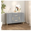 Image de Buffet sonoma gris 100x36x60 cm bois d ingénierie