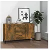 Image de Buffet chêne fumé 100x36x60 cm bois d ingénierie