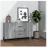 Image de Buffet sonoma gris 100x36x60 cm bois d ingénierie