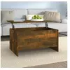 Image de Table basse Chêne fumé 80x55,5x41,5 cm Bois d ingénierie