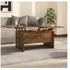 Image de Table Basse Table d'Appoint Bout de Canapé Meuble de Salon Salle de Séjour Intérieur Chêne Fumé 80x50x42,5 cm Bois d'Ingénierie