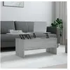 Image de Table Basse Table d'Appoint Bout de Canapé Meuble de Salon Salle de Séjour Intérieur Sonoma Gris 102x50,5x46,5 cm Bois d'Ingénierie