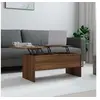 Image de Table basse Chêne marron 102x50,5x46,5 cm Bois d ingénierie