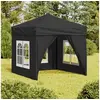 Image de Tente de Réception Pliable avec Parois Belvédère de Camping Pavillon d'Extérieur Tonnelle de Jardin Chapiteau Patio 93502