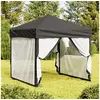Image de Tente de Réception Pliable avec Parois Belvédère de Camping Pavillon d'Extérieur Tonnelle de Jardin Chapiteau Patio 93509
