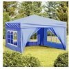 Image de Tente de Réception Pliable avec Parois Belvédère de Camping Pavillon d'Extérieur Tonnelle de Jardin Chapiteau Patio 93521