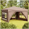 Image de Partytent inklapbaar met zijwanden 3x3 m taupe93526
