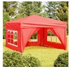 Image de Tente de Réception Pliable avec Parois Belvédère de Camping Pavillon d'Extérieur Tonnelle de Jardin Chapiteau Patio 93527