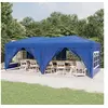 Image de Partytent inklapbaar met zijwanden 3x6 m blauw93542