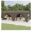 Image de Tente de Réception Pliable, Tonnelle de Camping, Belvédère de Pique-nique, Pavillon de Jardin Terrasse Patio 93547