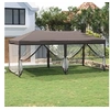 Image de Tente de réception pliable avec parois Taupe 3x6 m