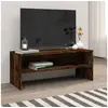 Image de Meuble TV Chêne fumé 100x40x40 cm Bois d ingénierie
