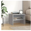 Image de Table de chevet Sonoma gris 40x30x30 cm Bois d ingénierie