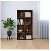 Image de Bibliothèque Buffet Chêne fumé 66x30x130 cm Bois d ingénierie