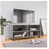 Image de Meuble TV sur roulettes Sonoma gris 90x35x35 cm Bois ingénierie
