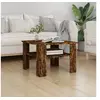 Image de Table basse Chêne fumé 60x60x42 cm Bois d'ingénierie815264