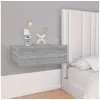 Image de Table de chevet flottante Sonoma gris 40x30x15 cm