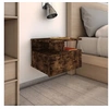 Image de Tables de chevet flottantes 2 pcs Chêne fumé Bois d'ingénierie