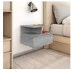 Image de Table de chevet flottante Sonoma gris Bois d'ingénierie