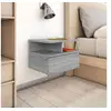 Image de Tables de chevet flottantes 2 pcs Sonoma gris 40x31x27 cm