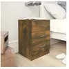 Image de Tables de chevet 2 pcs Chêne fumé 38x35x56 cm Bois d ingénierie