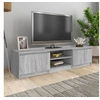 Image de Meuble TV Sonoma gris 140x40x35,5 cm Bois d ingénierie