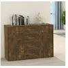 Image de Buffet Chêne fumé 88x30x65 cm Bois d ingénierie