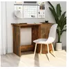 Image de Bureau Chêne fumé 100x50x76 cm Bois d'ingénierie
