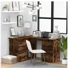 Image de Bureau d'angle Chêne fumé 145x100x76 cm Bois d'ingénierie