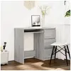 Image de Bureau Sonoma gris 90x45x76 cm Bois d'ingénierie
