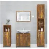 Image de Armoire de bain Chêne fumé 30x30x183,5 cm Bois d ingénierie