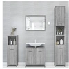Image de Armoire de bain Sonoma gris 30x30x183,5 cm Bois d'ingénierie815520